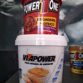 Comprar o produto de Pasta de amendoim Brigadeiro Protéico e Chocolate Branco! em Alimentação Saudável em São Sebastião, SP por Solutudo