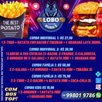 Comprar o produto de CARDÁPIO DE COMBOS em Lanches - Lanchonetes em Botucatu, SP por Solutudo