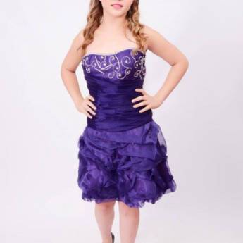 Comprar o produto de Vestido curto violeta em Bauru em Vestidos de Festa em Bauru, SP por Solutudo