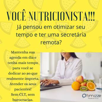 Comprar o produto de Serviços de Secretariado  virtual para Nutricionistas em Secretária Remota em Piracaia, SP por Solutudo