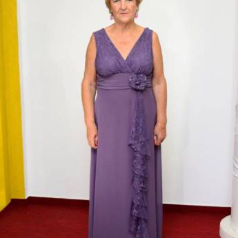 Comprar o produto de Vestido roxo rendado Plus Size em Bauru em Moda Plus Size em Bauru, SP por Solutudo