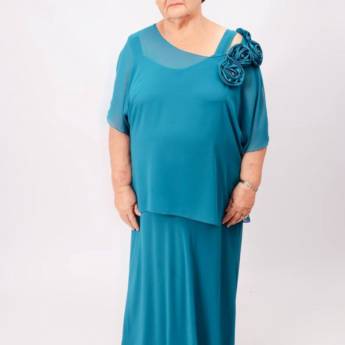 Comprar o produto de Vestido azul claro Plus Size em Bauru em Moda Plus Size em Bauru, SP por Solutudo