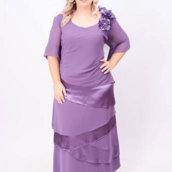 Comprar o produto de Vestido lilás Plus Size em Bauru em Moda Plus Size em Bauru, SP por Solutudo