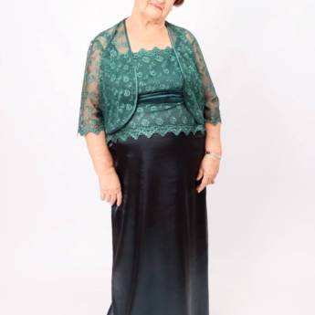 Comprar o produto de Vestido verde e preto Plus Size em Bauru em Moda Plus Size em Bauru, SP por Solutudo
