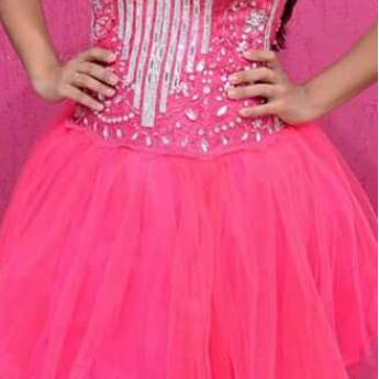 Comprar o produto de Vestido de Debutante Rosa Pink em Vestidos de 15 Anos em Bauru, SP por Solutudo
