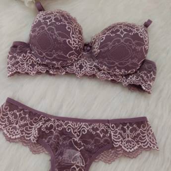 Comprar o produto de Conjunto de Lingerie - Nude rendado em Conjuntos e Sutiãs em Jundiaí, SP por Solutudo