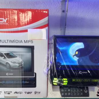 Comprar o produto de Rádio multimídia MP5 retrátil 1 din com espelhamento em Som - Acessórios em Mauá, SP por Solutudo