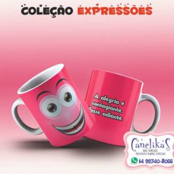 Comprar o produto de Canecas Personalizadas Coleção Emoções em Canecas Personalizadas em Lençóis Paulista, SP por Solutudo