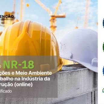 Comprar o produto de Curso de NR-18 - Condições e Meio Ambiente de Trabalho na Indústria da Construção (EAD) em Cursos em Aracaju, SE por Solutudo