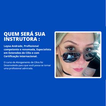Comprar o produto de Curso Extensão de Cílios da Laysa Andrade​ em Cílios em Visconde do Rio Branco, MG por Solutudo
