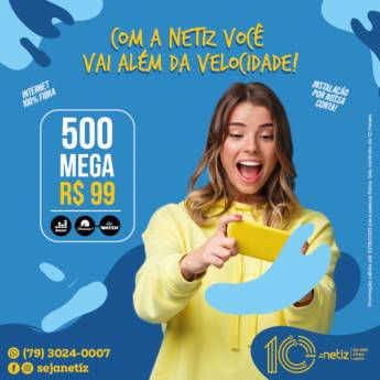Comprar produto Plano Ideal em Provedores de Internet pela empresa Netiz em Aracaju, SE