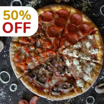 Comprar o produto de CUPOM 50% OFF NA PRIMEIRA COMPRA em Pizzas em Belo Horizonte, MG por Solutudo