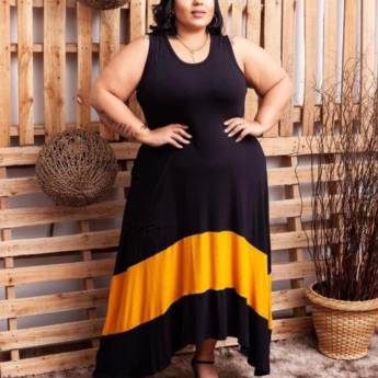 Comprar o produto de Vestido de Ponta - Moda Plus Size Jovem em Moda Plus Size em Jundiaí, SP por Solutudo