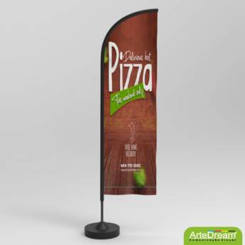 Comprar o produto de Wind Banner - Propaganda de Calçada em Bauru em Wind Banner em Bauru, SP por Solutudo
