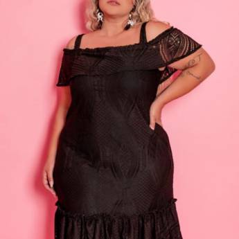 Comprar o produto de Vestido  Renda Plus Size em Moda Feminina em Jundiaí, SP por Solutudo