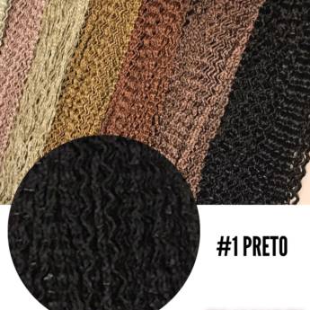 Comprar o produto de Fibra sintética BRUNETTE micro ZIZI - Preto em Apliques de Cabelo pela empresa Trimurti Cabelos para Mega Hair Perucas Jumbo e Apliques para Cabelo  em Foz do Iguaçu, PR por Solutudo