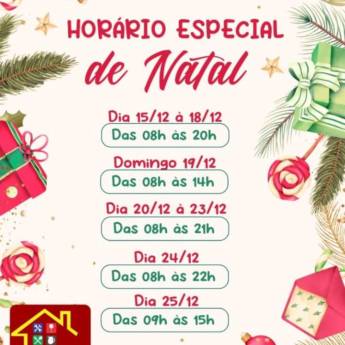 Comprar o produto de Horário especial de Natal em Utensílios Domésticos em Mineiros, GO por Solutudo