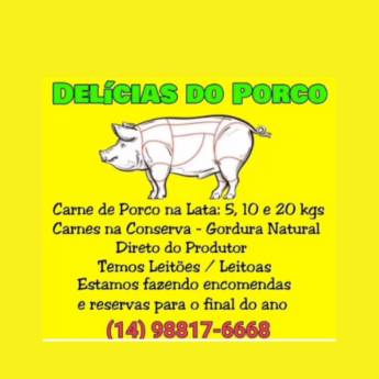 Comprar o produto de Porco em Avaré em Açougues em Avaré, SP por Solutudo