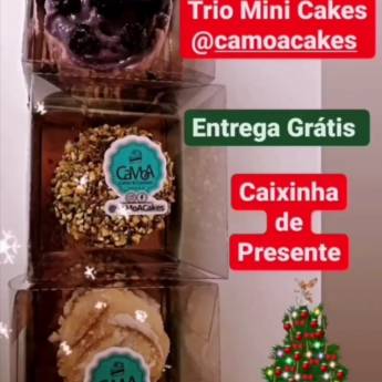 Comprar o produto de Trio Mini Cakes com caixinha de presentes  em Doces para festas em Botucatu, SP por Solutudo Comprar o produto de Trio Mini Cakes com caixinha de presentes  em Doces para festas em Botucatu, SP por Solutudo