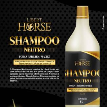 Comprar o produto de Shampoo Neutro 1L em Cosméticos para cavalos em Aracaju, SE por Solutudo