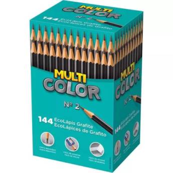 Comprar o produto de Lápis Preto (redondo) Super Eco N2 unidade- Multicolor - Bauru em Canetas, Lápis e Afins em Bauru, SP por Solutudo