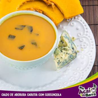 Comprar o produto de Caldo de Abóbora Cabotiá com Gorgonzola em Caldos em São Paulo, SP por Solutudo