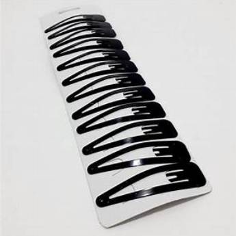 Comprar o produto de Presilha De Cabelo Tic Tac Grande Cartela Com 10 Unidades - Preto em Presilhas em Divinópolis, MG por Solutudo
