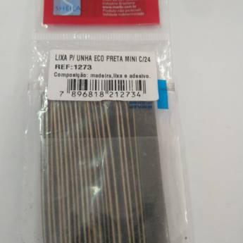 Comprar o produto de Lixa Unha Sheila Com 60 Preta Mini em Cuidados de Mãos em Divinópolis, MG por Solutudo