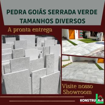 Comprar o produto de Pedra Goiás Verde Serrada  em Pedras em Ourinhos, SP por Solutudo