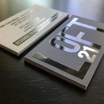 Comprar o produto de Cartões de Visita  - Verniz Localizado e Laminação Fosca - Medida 8.8x 4.9 cm em Cartão de Visita em São José do Rio Preto, SP por Solutudo