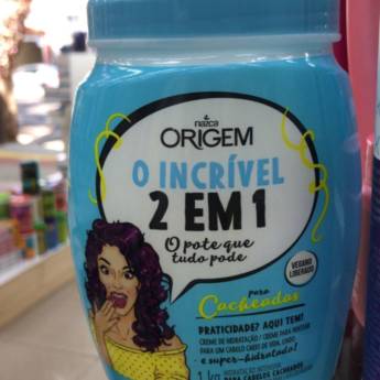 Comprar o produto de Creme Origem 2 em 1 Cacheados 1000g em Cabelos em Foz do Iguaçu, PR por Solutudo