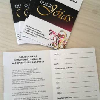 Comprar o produto de Certificado de garantia em Certificados em São José do Rio Preto, SP por Solutudo