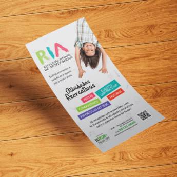 Comprar o produto de Filipeta Couchê 10x20 cm em Panfleto em São José do Rio Preto, SP por Solutudo