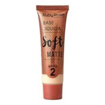 Comprar o produto de Base Liquida Soft Matte - HB8050 - Nude 2 - RubyRose (Cod. HB8050N2) em Maquiagem em Divinópolis, MG por Solutudo