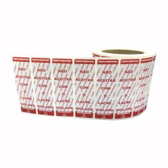 Comprar o produto de Lacre de Segurança para Delivery - Rolo com 1000 Unidades em Etiquetas Adesivas em São José do Rio Preto, SP por Solutudo