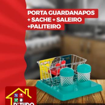 Comprar o produto de Porta guardanapos+sache+saleiro+paliteiro em Utensílios Domésticos em Mineiros, GO por Solutudo