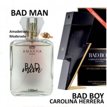 Comprar o produto de Perfume masculino BAD BOY - CAROLINA HERRERA 15ML - Amakha Paris em Perfumes de Bolso Masculinos em Bauru, SP por Solutudo