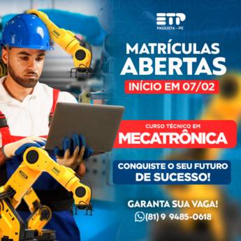 Comprar o produto de Curso técnico em Mecatrônica em Cursos Técnicos em Goiana, PE por Solutudo