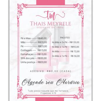 Comprar o produto de Arte para tabela de valores em Bauru em Design Gráfico em Bauru, SP por Solutudo