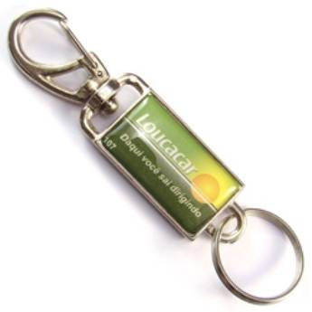 Comprar o produto de Chaveiros Mosquetões COD 107 - Giratório em Chaveiros Mosquetão em São José do Rio Preto, SP por Solutudo