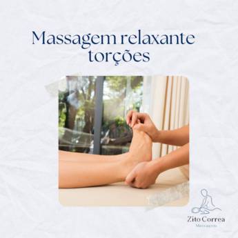 Comprar produto Massagem relaxante - torções em Massagem pela empresa Zito Correa Massagem  em Botucatu, SP