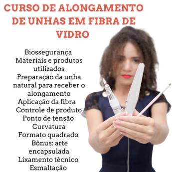 Comprar o produto de Curso de Alongamento de Unhas em Fibra de Vidro em Cursos de Beleza em Guarantã do Norte, MT por Solutudo