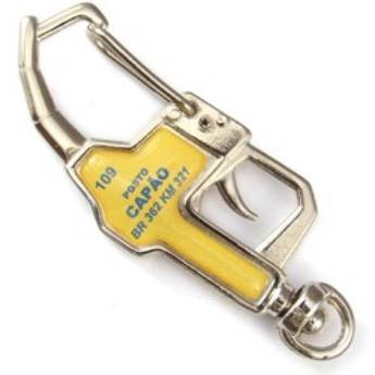 Comprar o produto de Chaveiros Mosquetões COD 109 - Bomba de Gasolina em Chaveiros Mosquetão em São José do Rio Preto, SP por Solutudo