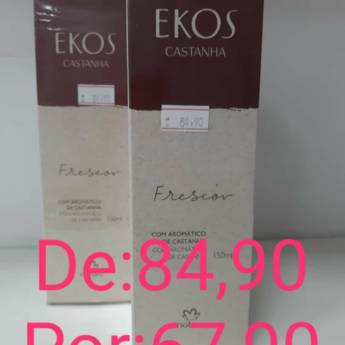 Comprar o produto de  Desodorante Colônia Feminino Natura Ekos Frescor Castanha em Desodorantes em Bauru, SP por Solutudo