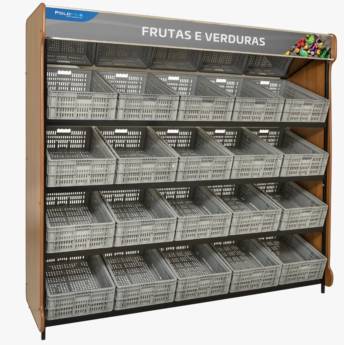 Comprar o produto de Fruteira lateral espelhada 1,70 m - POLOFRIO em 1 - POLOFRIO em Bauru, SP por Solutudo