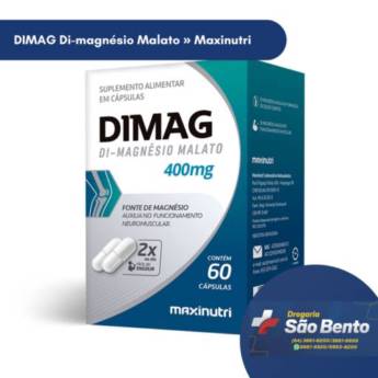 Comprar o produto de DIMAG Di-magnésio Malato - Maxinutri em Suplementos Alimentares pela empresa Drogaria São Bento 02 em Mineiros, GO por Solutudo