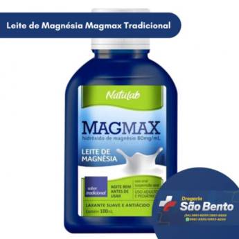 Comprar o produto de Leite de Magnésia Magmax Tradicional em Saúde pela empresa Drogaria São Bento 02 em Mineiros, GO por Solutudo