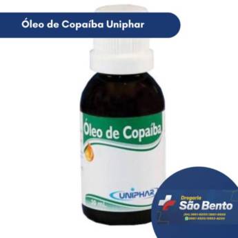 Comprar o produto de Óleo de Copaíba Uniphar em Saúde pela empresa Drogaria São Bento 02 em Mineiros, GO por Solutudo