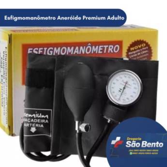 Comprar o produto de Esfigmomanômetro Aneróide Premium Adulto em Saúde pela empresa Drogaria São Bento 02 em Mineiros, GO por Solutudo