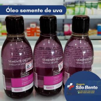 Comprar o produto de Óleo Semente de Uva em Óleos pela empresa Drogaria São Bento 02 em Mineiros, GO por Solutudo